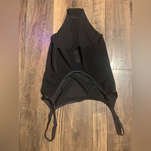 Skims mesh bodysuit black sheer sexy classic fall casual date night designer $68 - Picture 7 of 7